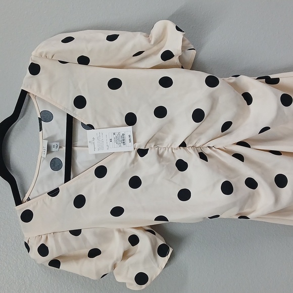 NWT A New Day Polka Dot High Low Dress XS - Picture 2 of 7